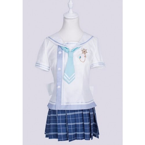 Love Live Eli Ayase Marine Ver Sailor Cosplay Costume