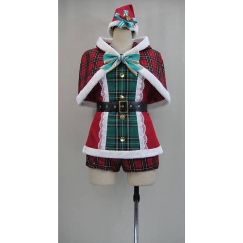 Love Live SR Card Rin Hoshizora Christmas Cosplay Costume