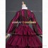 Civil War Striped Tiered Party Gown Period Lolita Fancy Dress Antique Gown Cherry Pink