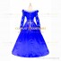 Gothic Lolita Victorian Queen Elizabeth Theatre Blue Lace Prom Ball Gown Dress