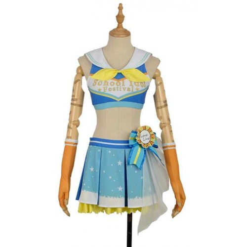 Love Live SunShine Aqours Kanan Matsuura Cheer Girl Ver Cosplay Costume