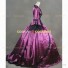 Deluxe Renaissance Queen Elizabeth I Medieval Satin Dress Purple