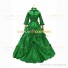 Medieval Renaissance Lolita Princess Ruffled Dark Green Ball Gown Dress