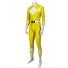 Power Rangers Boy Yellow Ranger Jump Cosplay Costume
