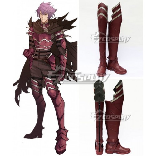 Fire Emblem Deen Red Shoes Cosplay Boots