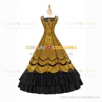 Romantic Southern Belle Marie Antoinette Theater Steampunk Ball Gown Yellow Dress