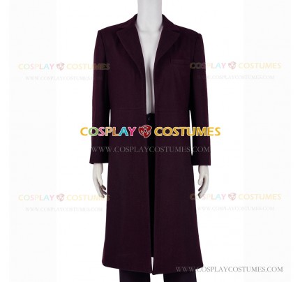 11th Dr Matt Smith Costume for Doctor Who Cosplay Trench Coat