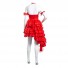 2021 TV The Suicide Squad Harley Quinn Red Dress Cosplay Costume