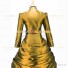 Gothic Victorian Marie Antoinette Theater Layered Evening Gown Golden Dress