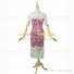 Gothic Edwardian Lace Floral Dress Hot Pink Artificial Silk Dress