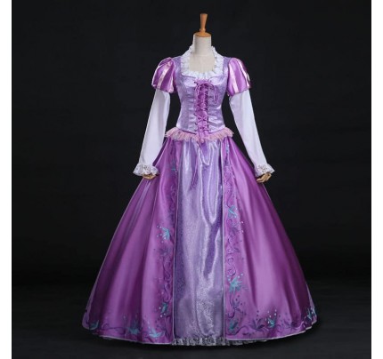 Tangled Rapunzel Dress Cosplay Costume