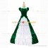 Vintage Gothic Lolita Victorian Rococo Green Evening Ball Gown Dress