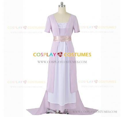 Titanic Rose Cosplay Costume Pink Dress