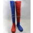 DC Batman Harley Quinn Blonde Anime Red Blue Cosplay Boots