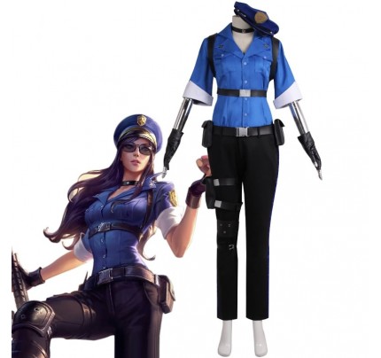 LOL Cosplay League Of Legends Arcane Officer Caitlyn Cosplay Costume