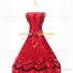 Romantic Southern Belle Marie Antoinette Theater Steampunk Ball Gown Red Dress