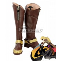 RWBY Volume 4 Yang Xiao Long Brown Shoes Cosplay Boots