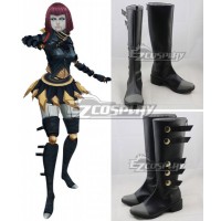 League Of Legends LOL Bladecraft Orianna Black Shoes Cosplay Boots