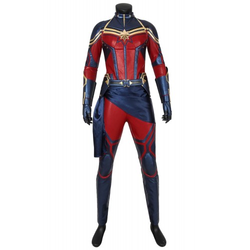 Avengers Endgame Carol Danvers Captain Marvel Cosplay Costume Version 2