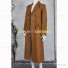 David Tennant Costume for Doctor Who Cosplay Brown Suede Trench Coat