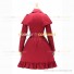 Classic Victorian Gothic Cape Coat Reenactment Rose Red Dress