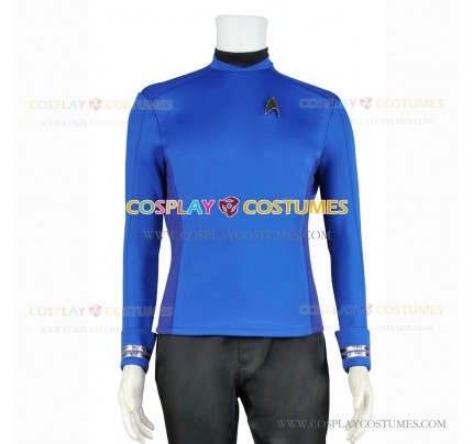 Captain James T. Kirk Costume for Star Trek Beyond Cosplay Blue Shirt