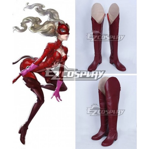 Persona 5 Ann Takamaki Red Shoes Cosplay Boots - A Edition