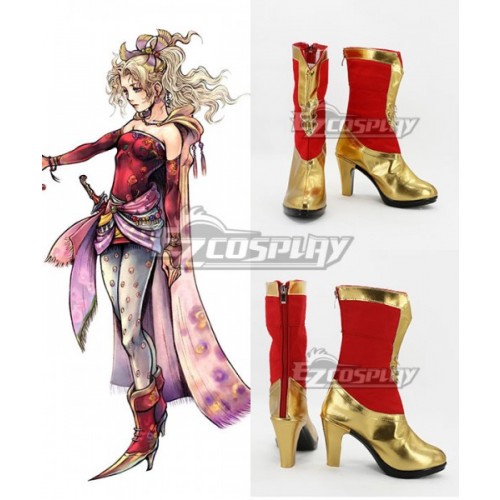 Final Fantasy Terra Branford Dissidia Red Shoes Cosplay Boots