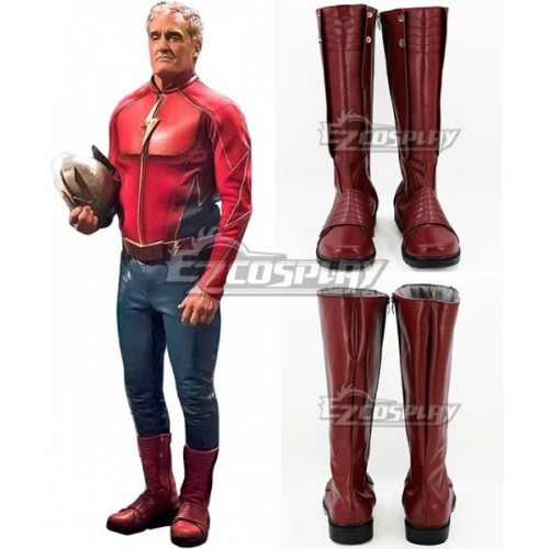 DC Arrowverse The Flash Jay Garrick Red Shoes Cosplay Boots