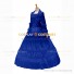 Gothic Lolita Victorian Rococo Stage Long Luxury Royal Blue Dress Ball Gown