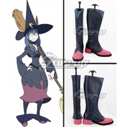 Little Witch Academia Ursula Callisti Ms. Ursula Deep Blue Shoes Cosplay Boots