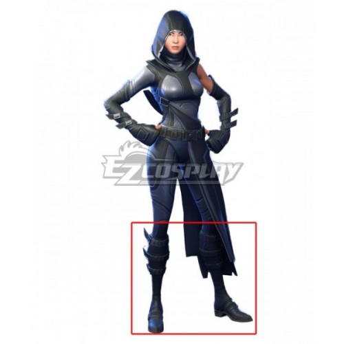 Fortnite Battle Royale Fate Black Shoes Cosplay Boots