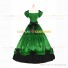 Civil War Southern Belle Lolita Victorian Theater Green Long Ball Gown Dress