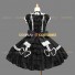 Gothic Lolita Dress Black Tiered Short Sleeve Bow Lolita Dress