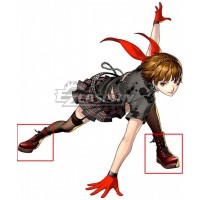 Persona 5: Dancing Star Night Makoto Niijima Red Shoes Cosplay Boots