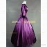 Gothic Punk Reenactment Clothing Theatrical Premium Quality Dress Violet