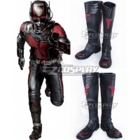 Marvel Ant Man Ant-Man Scott Lang Black Shoes Cosplay Boots