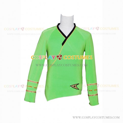 Command Wrap Costume for Star Trek TOS Cosplay Green Shirt