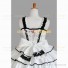 Sleeveless Sweet Love Lolita Dress Ruffle Tiered Bow Dress White