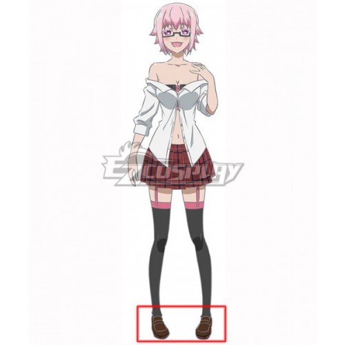 Renai Boukun Shikimi Shiramine Black Cosplay Shoes