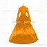 Retro Renaissance Style Pagoda Sleeves Prom Ball Gown Orange Dress