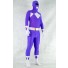 Purple Spandex Power Rangers Superhero Zentai Body Costume