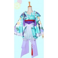 Love Live Sunshine Aqours Kanan Matsuura Summer Festival Kimono Cosplay Costume