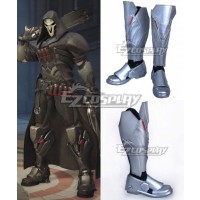 Overwatch OW Reaper Gabriel Reyes Black Shoes Cosplay Boots