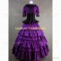 Gothic Marie Antoinette Royal Queen Dress Theater Ball Gown Purple