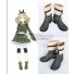 AntiMagic Academy The 35th Test Platoon Usagi Saionji Green Shoes Cosplay Boots