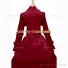 Gothic Lolita Victorian Rococo Stage Long Luxury Red Dress Ball Gown