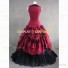 Victorian Southern Belle Little Women Ball Gown Prom Dress Wine