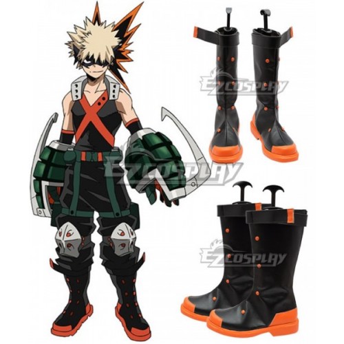 My Hero Academia Boku no Hero Akademia Katsuki Bakugou Shoes Cosplay Boots