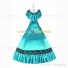 Civil War Victorian Rococo Lolita Armelloses Kleid Evening Gown Green Dress